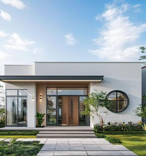 Nhà cấp 4 hiện đại - Không gian xanh nhiều cây cối